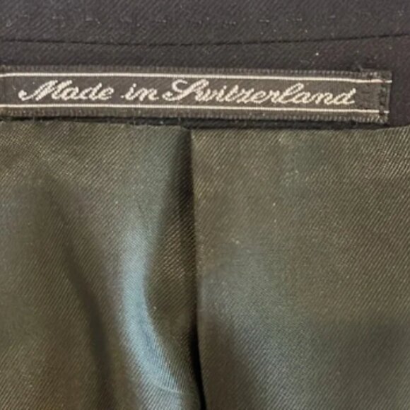 Ermenegildo Zegna Vintage Men’s Black Wool Double Breasted Blazer Jacket - Picture 5 of 8